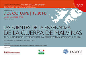 SEMINARIO MALVINAS EN LA UNIVERSIDAD: "IDENTIDAD, MEMORIA Y SOBERANÍA"